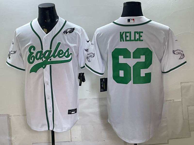 Men 2026 Philadelphia Eagles #62 Kelce white Nike Limited NFL Jersey 0828010221
